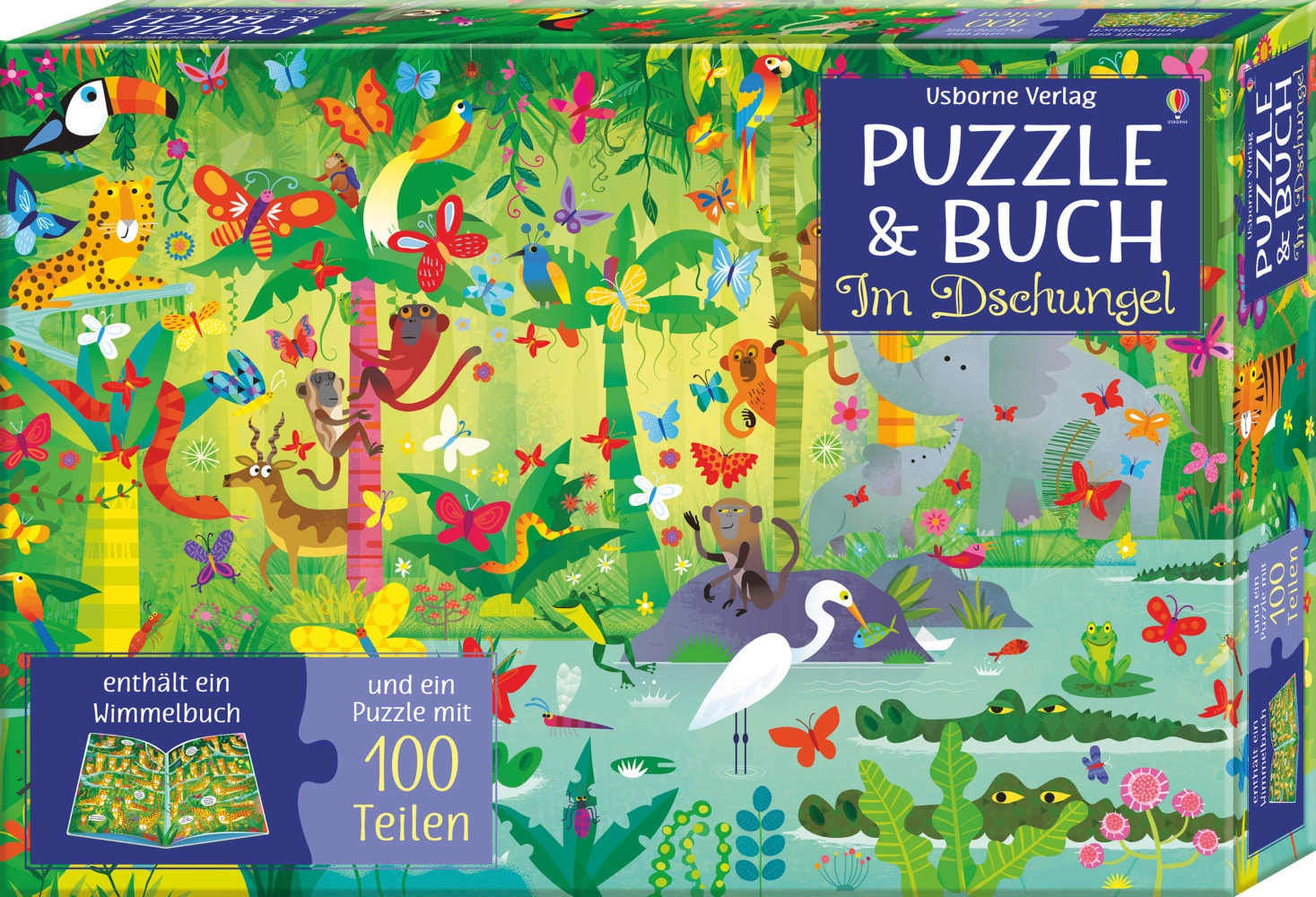 Puzzle & Buch – Im Dschungel