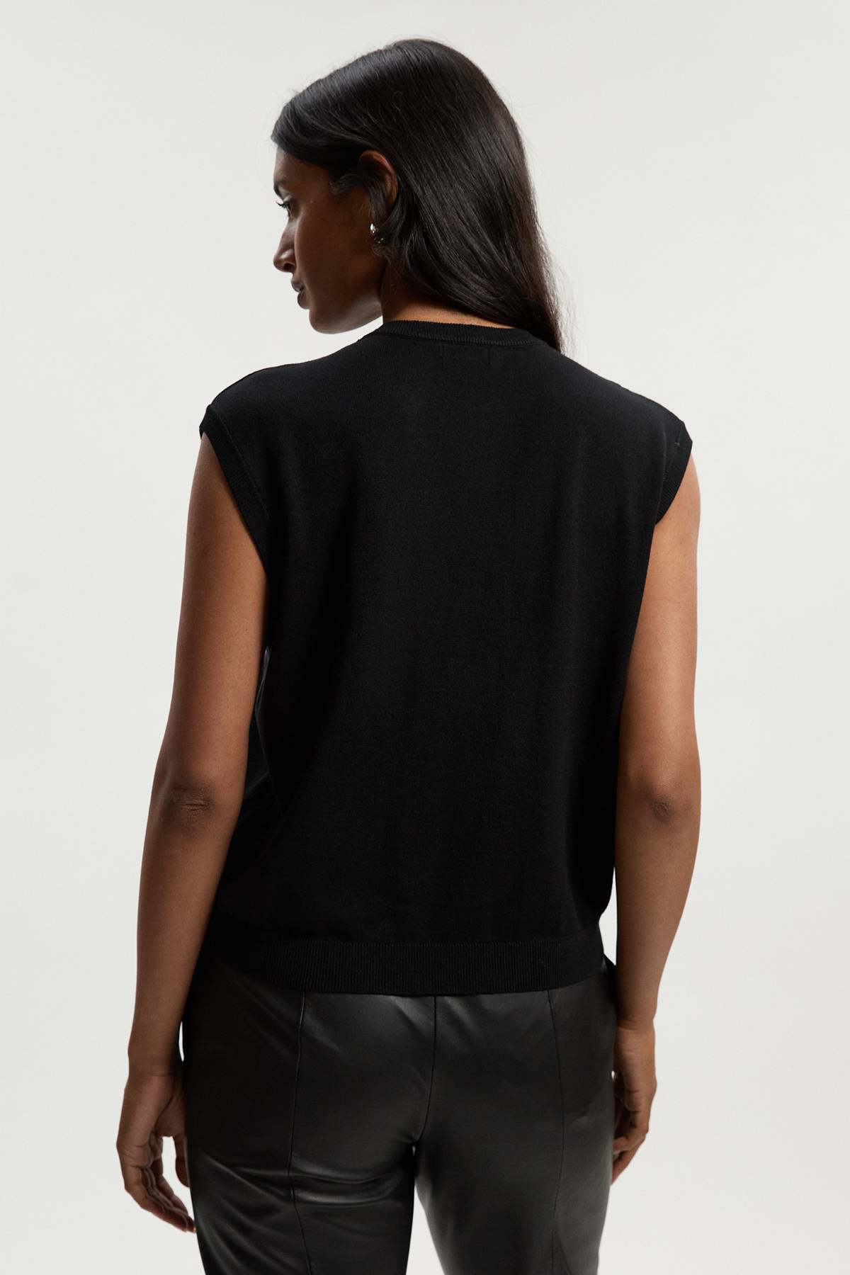 KarenMillen Haut en Maille Mélange Viscose