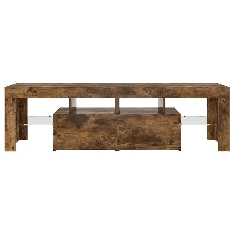 vidaXL - Tv-kast - Bruin - Bewerkt hout