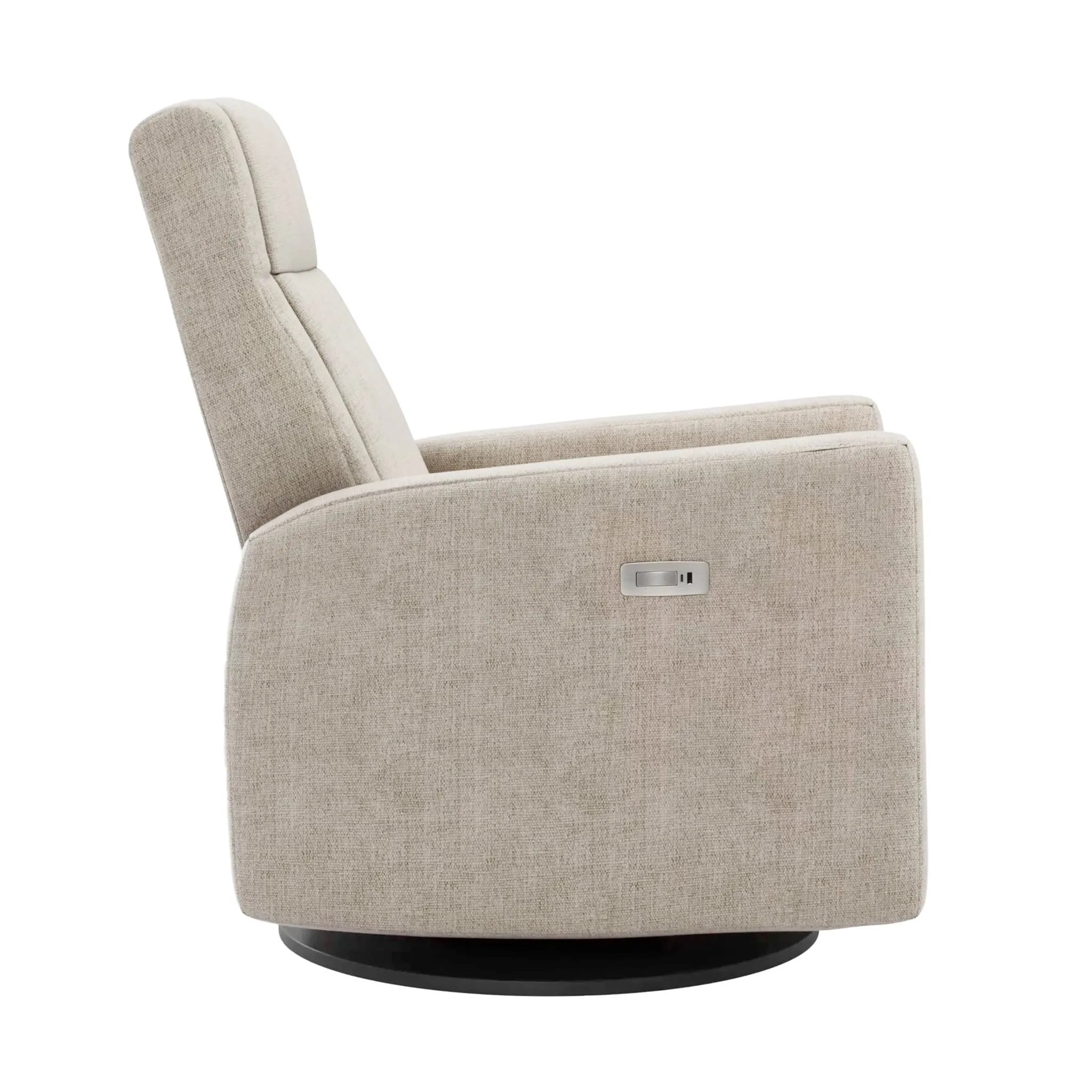 Jaymar BB Fauteuil Berçant et Pivotant Nelly - Breather Driftwood  Noir avec Mécanisme Électrique