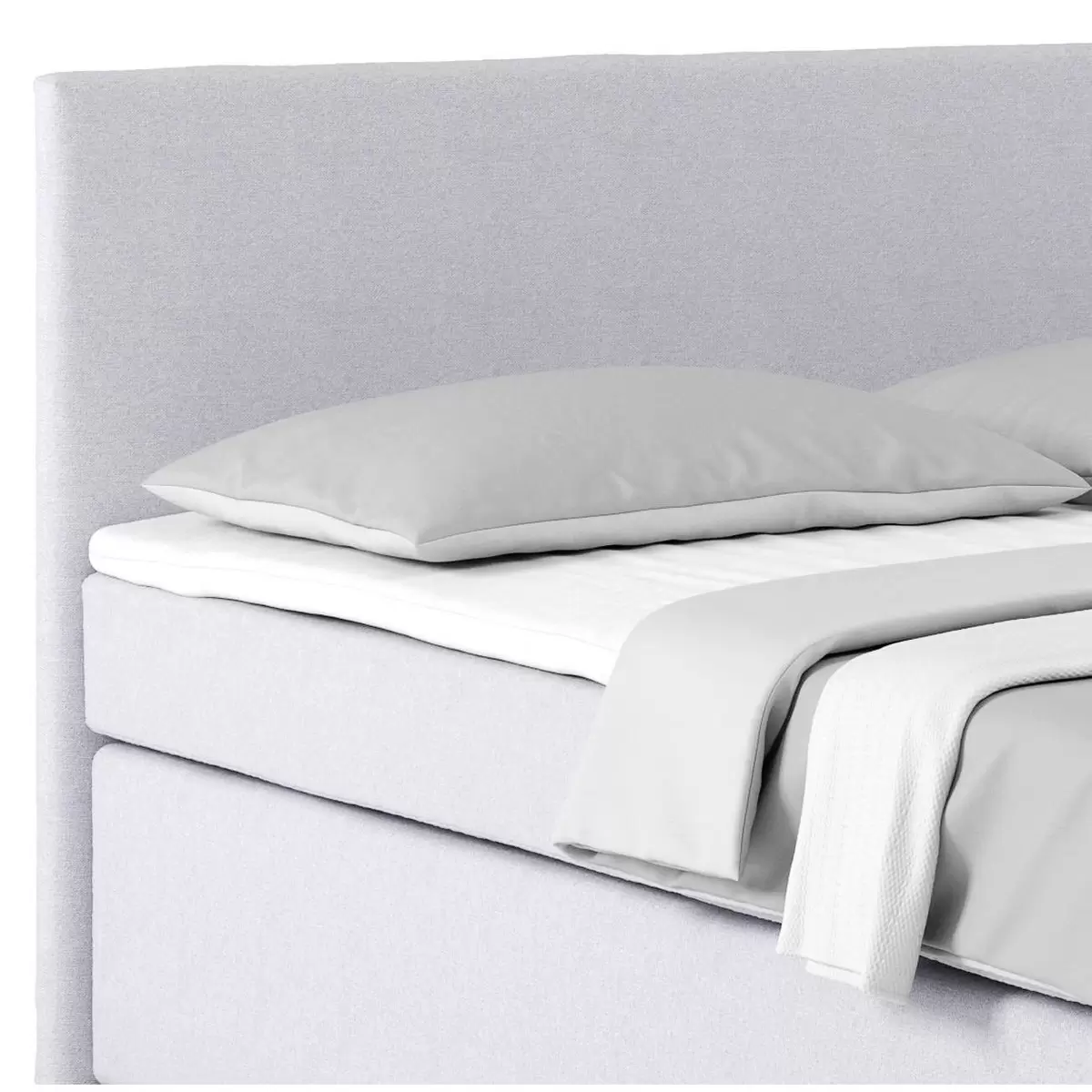 Boxspringbett Nero 160 x 200 Hellgrau