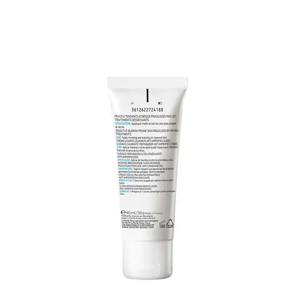 La Roche-Posay Effaclar H Iso-Biome Cuidado Suavizante e Reparador 40ml