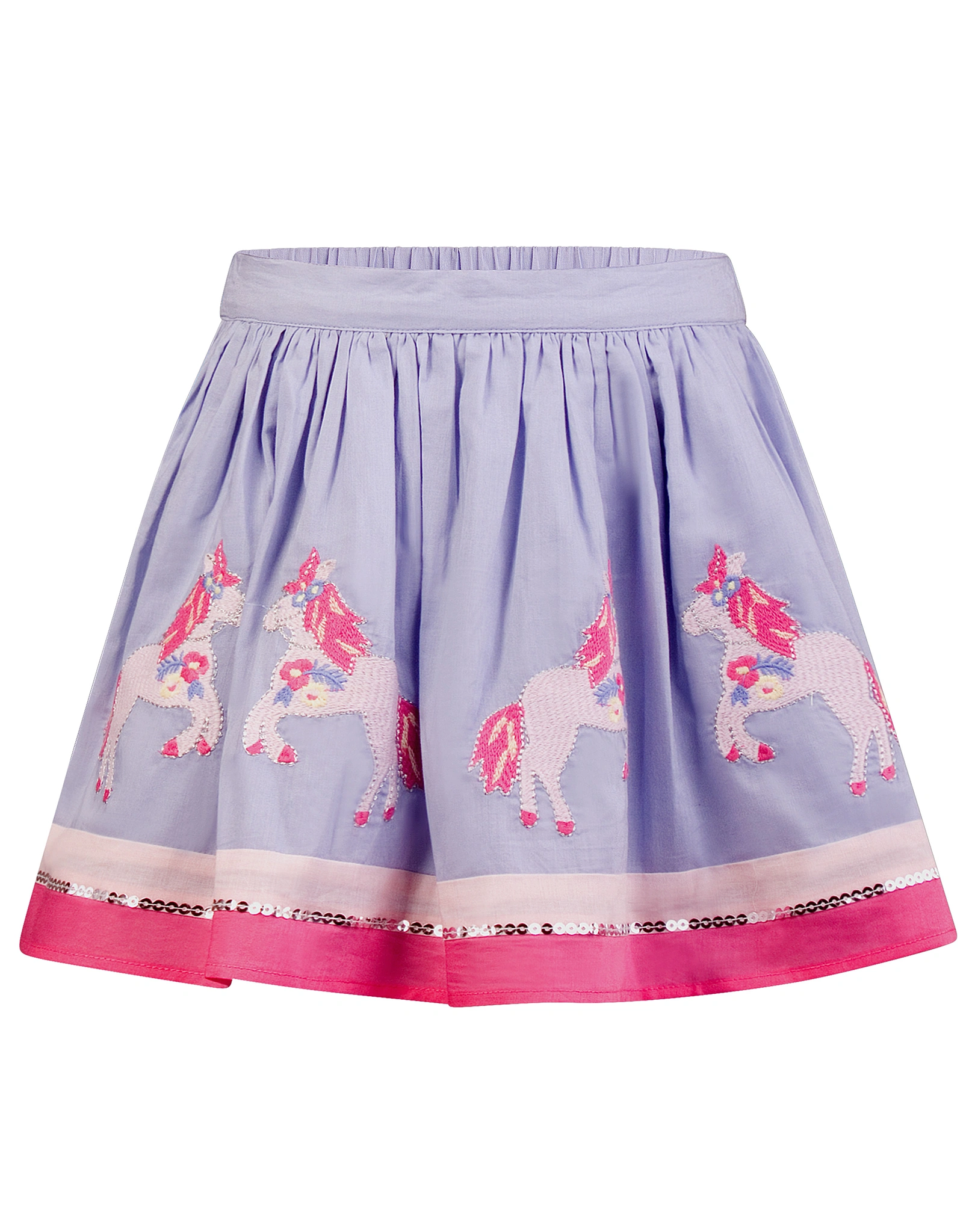 Rock ZIRKUS PONY mit Pailletten in arctic blue