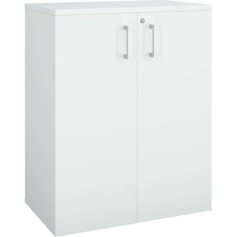 Armoire comptoir bois ECLA H 100 x L 80 cm à portes battantes