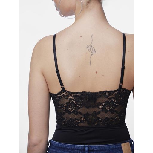 Pieces Nichelle Bodystocking, Black, XL