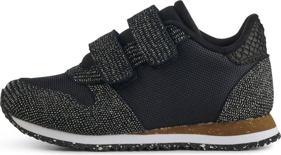 Woden Sandra Pearl Nylon Lage sneakers Zwart