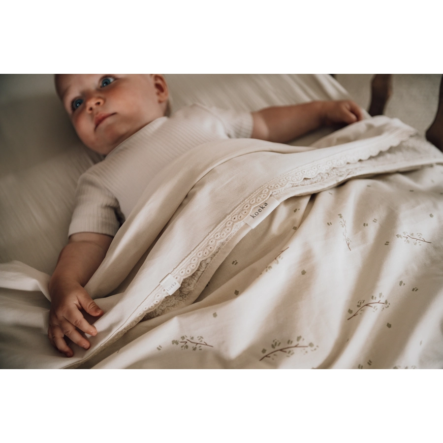 koeka Kinderdecke Plüsch reversible Coast Weiß