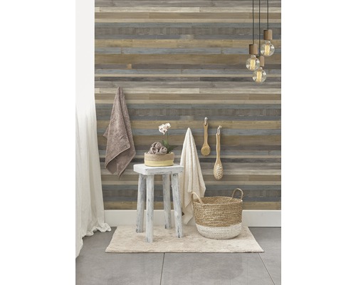 Kunststof paneelelement 3D-look patchwork 2600 x 375 x 8 mm