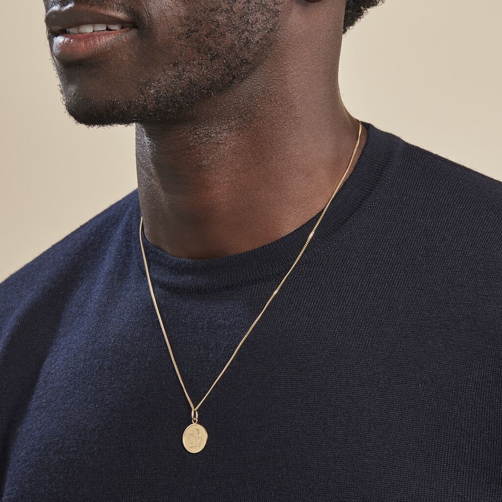 Pendentif Ange Rond Or Jaune