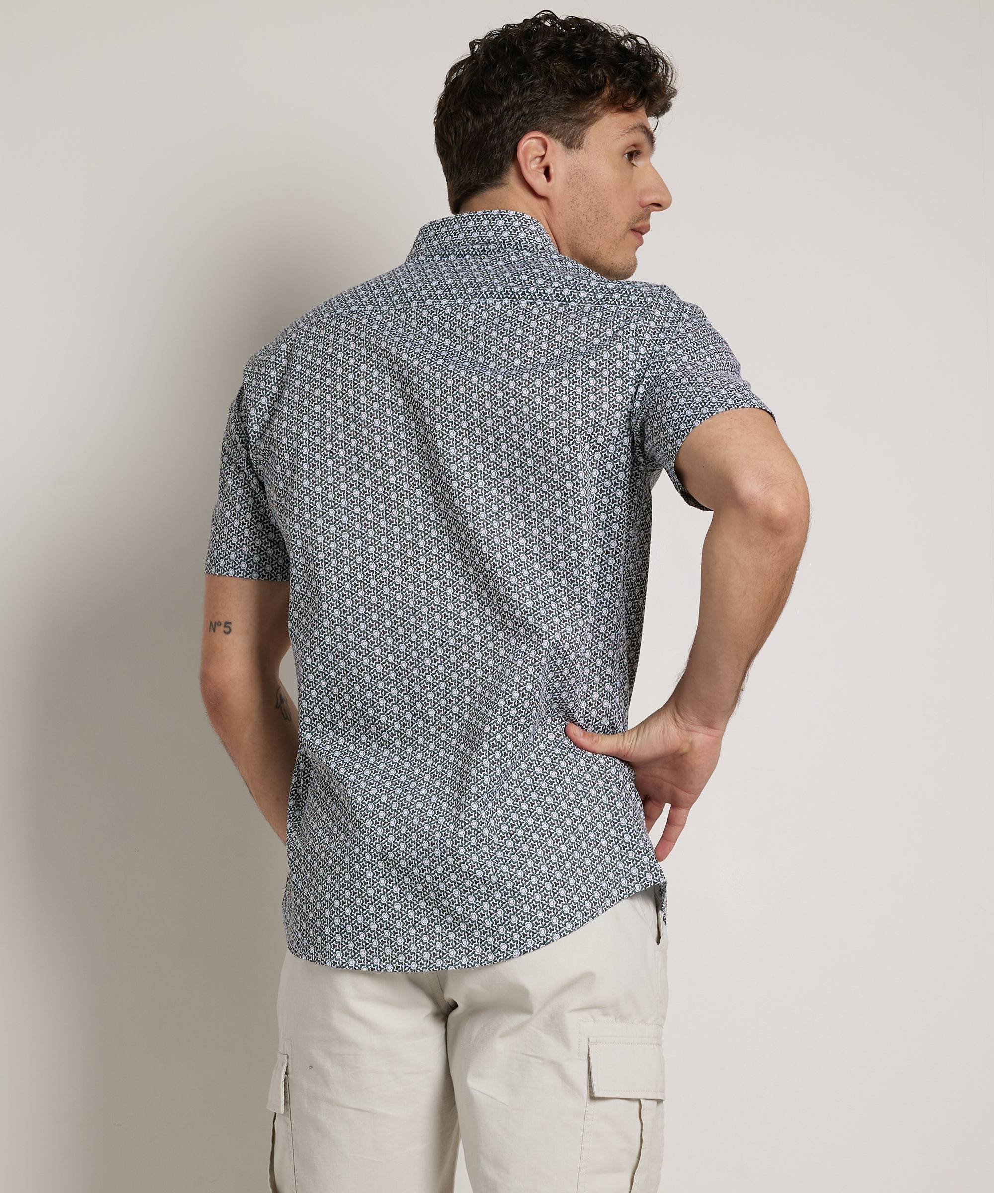 slim fit overhemd korte mouw