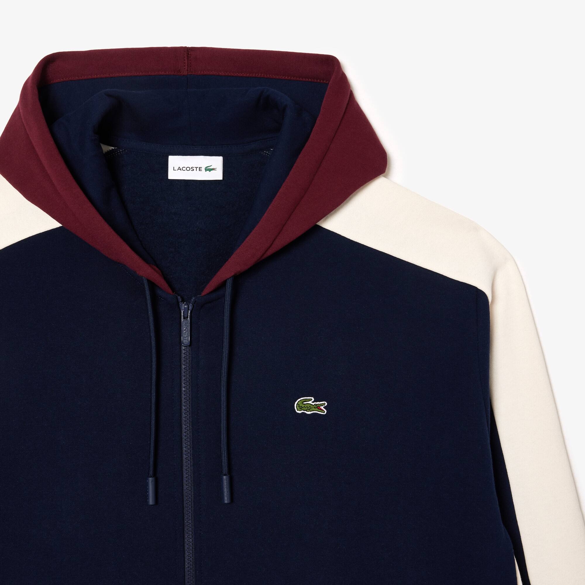Hoodie mit Reißverschluss - Übergröße - Groß Sweatshirts - Blau - Lacoste - Herren