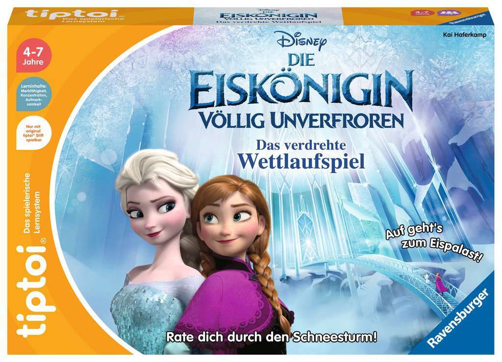 Ravensburger Spiel tiptoi® Disney Die Eiskönigin - Völlig unverfroren: Das verdrehte Wettlaufspiel