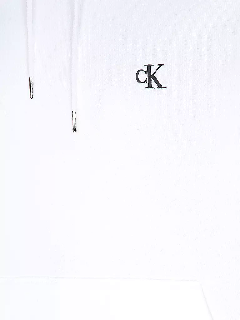 CALVIN KLEIN JEANS Kapuzensweater - Hoodie  weiss