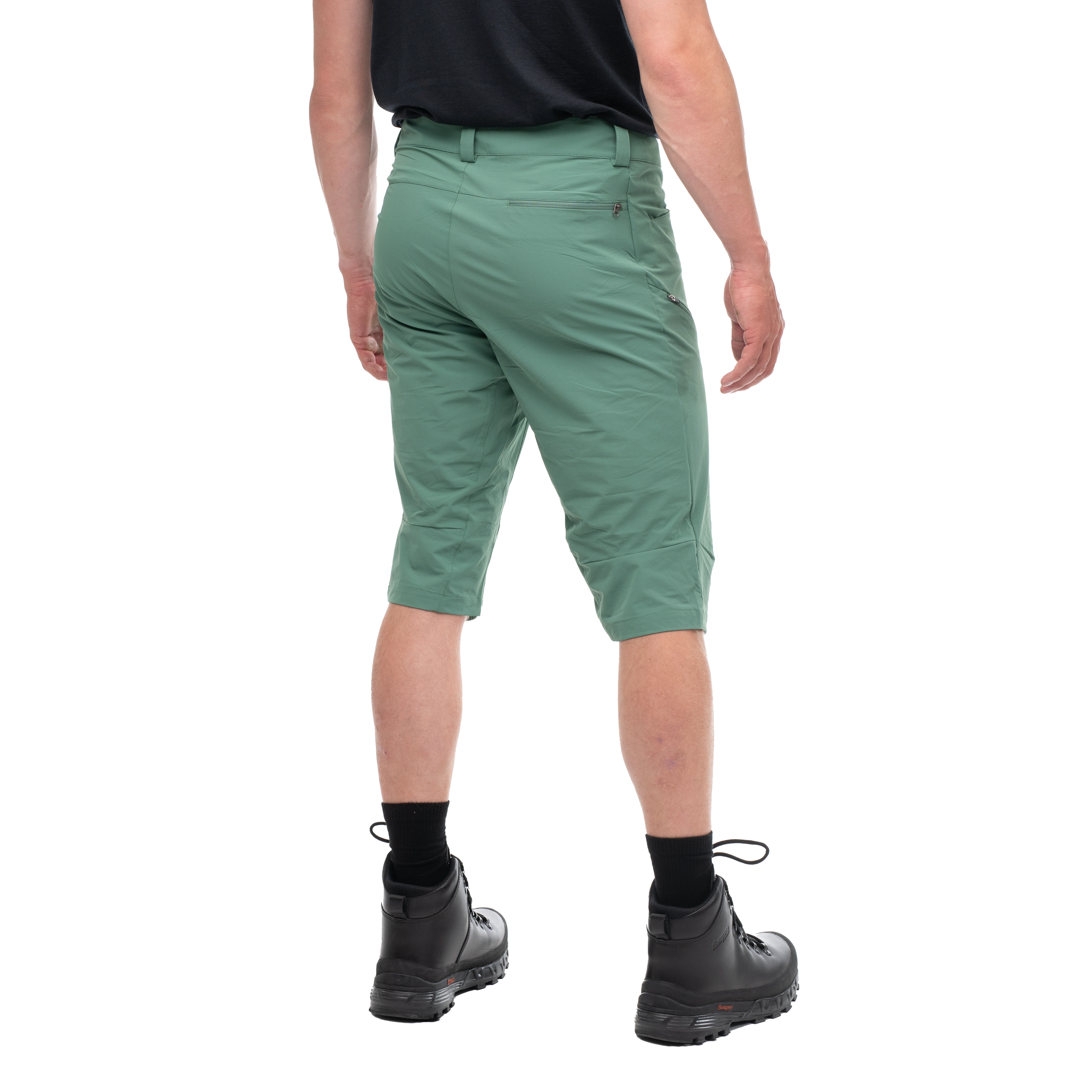 Vandre Light Softshell Long Shorts Men Dark Jade Green