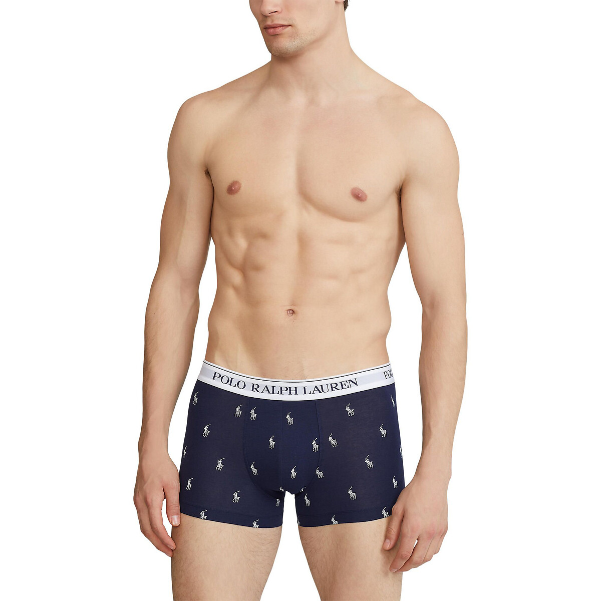 POLO RALPH LAUREN<br>Conjunto de 3 cuecas boxer clássicas em algodão elástico