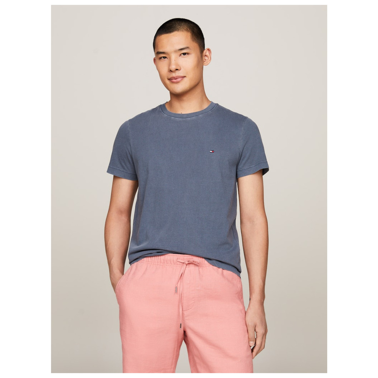Tommy Hilfiger GARMENT DYE CHEST FLAG TEE
