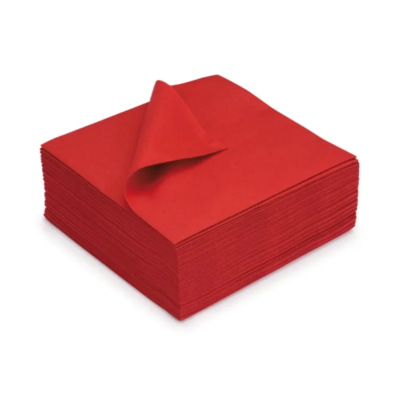 RO.IAL- Serviette de table Airlaid – 40×40 – Rouge– x800