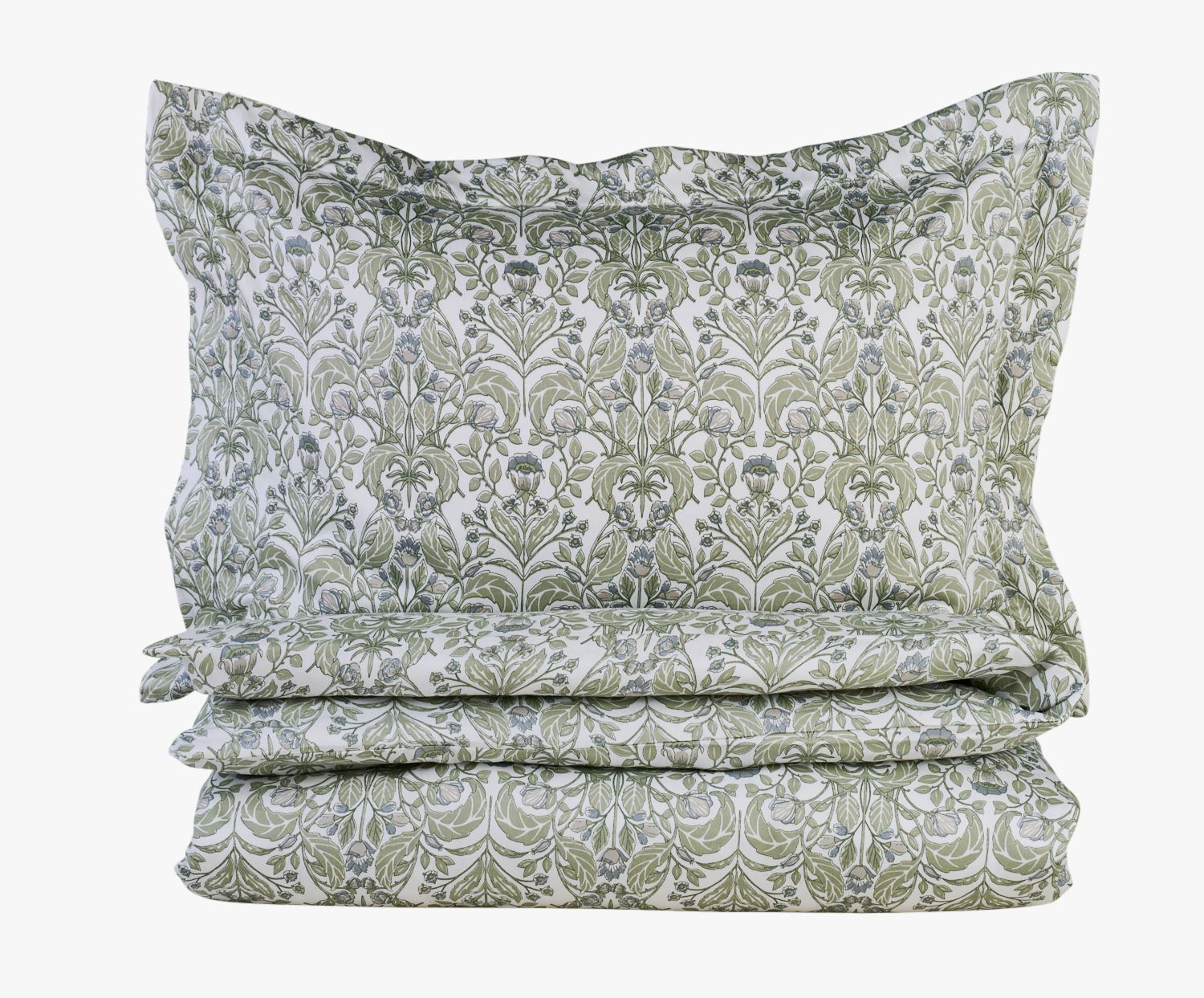 Sateng sengesett multi grønn - 140x220 cm