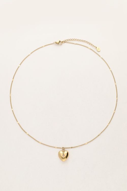 Ketting met hart en geboortesteen