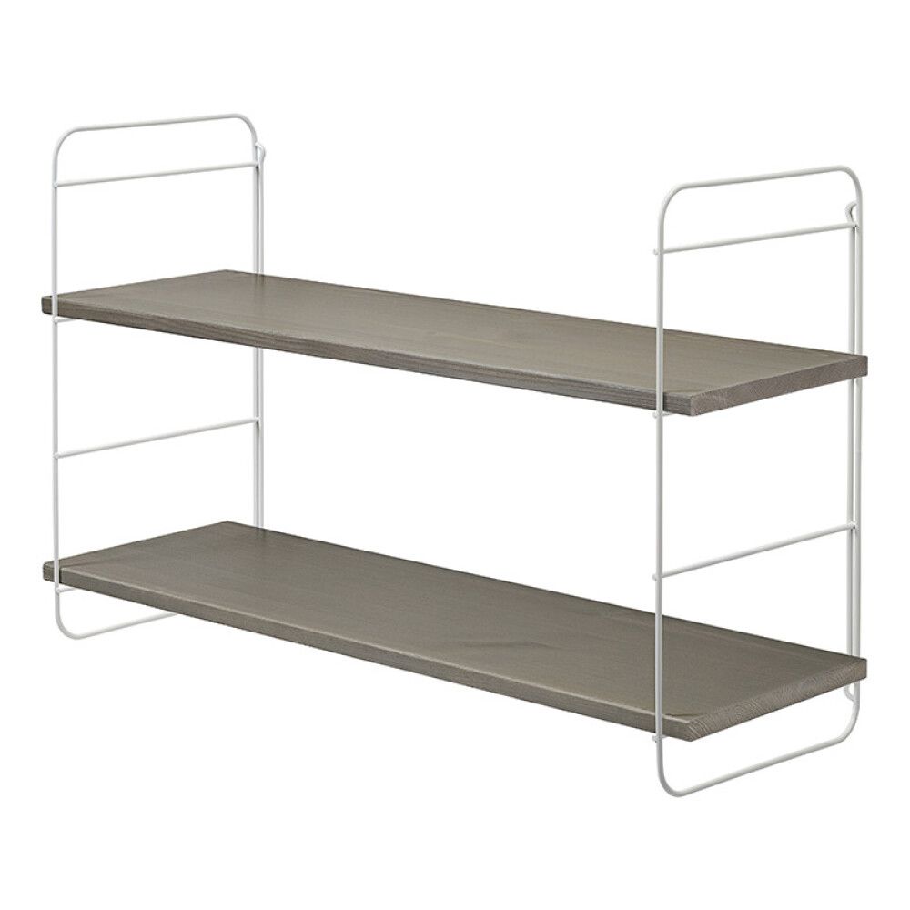 HYLLE DOLLE SCALA 18X250X800MM GRÅ/HVIT