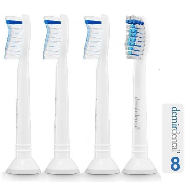 Demirdental X-Series Tandb�rstehoved tilsv. Philips Optimal White 8-Pakke