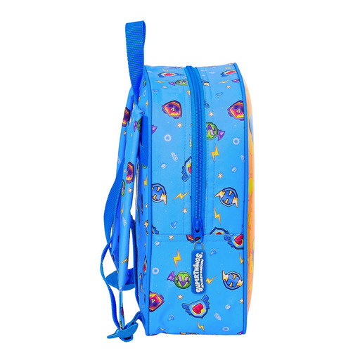 Mochila infantil Safta Superthings Série 7, 220x100x270 mm, azul/multicolorida (M232)