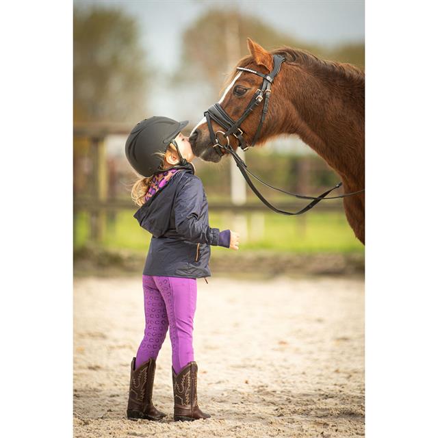 Paardrijlegging Harry's Horse LouLou Bo Full Grip Kids Paars