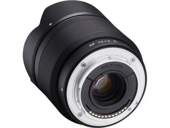 Samyang AF - Vidvinkel objektiv - 12 mm - f/2.0 - Sony E-mount - for Sony Cinema Line; a VLOGCAM; a1; a1 II; a6700; a7 IV; a7C; a7C II; a7CR; a7R V; a9 III