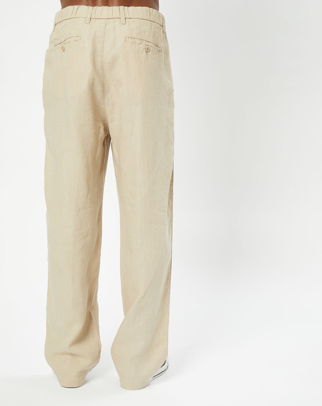 Marc O'Polo Pantalon 100% Lin Mossbo Pant Pinces beige
