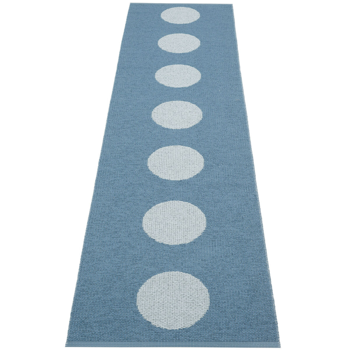 Pappelina Vera Pop teppe 70 × 280 cm, river/blue fog