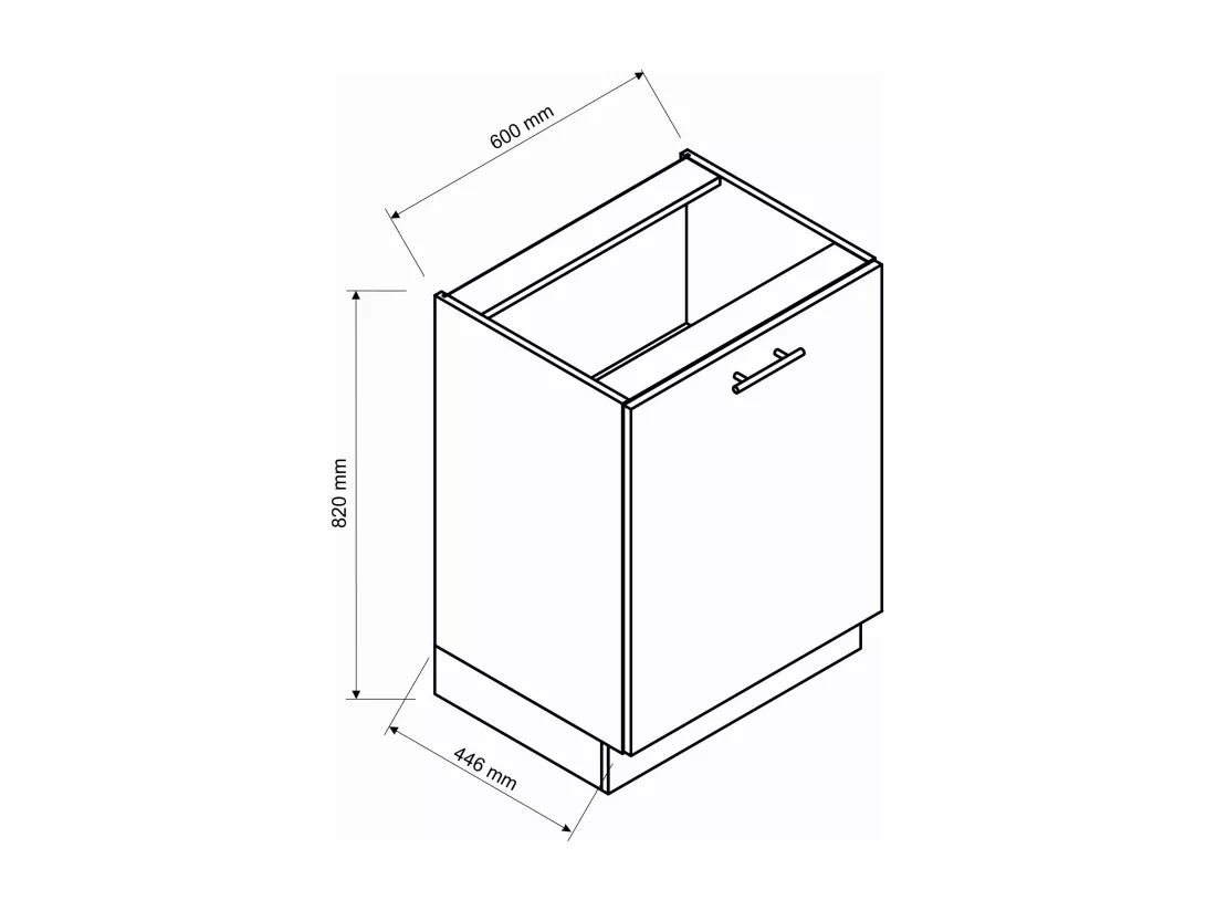 Cuisine complète Vera 8 éléments blanc brillant L 240 cm sans plan de travail