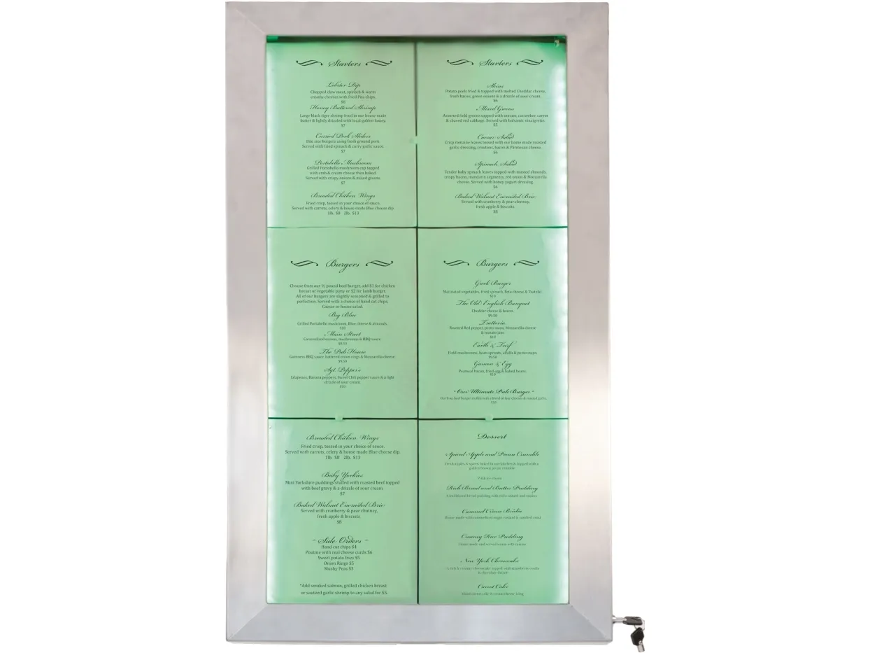 Securit® 6xA4 STAINLESS STEEL informationsdisplay