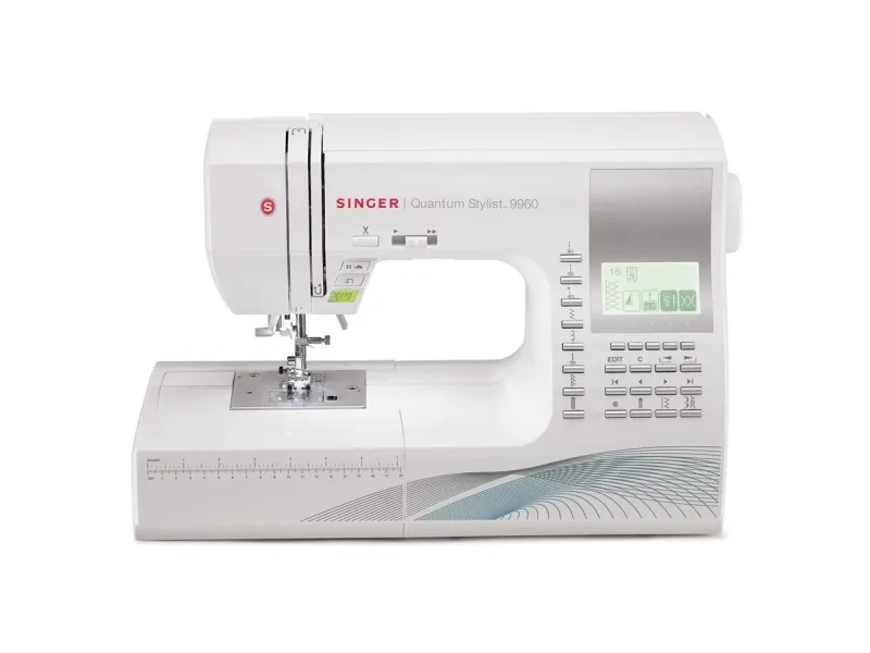 Singer Quantum Stylist 9960 - Symaskine - 600 søm - 13 et-trins knaphuller - LCD display