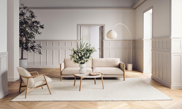 Bolia Acorn booglamp geolied eiken
