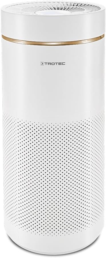 TROTEC AirgoClean 170+ Luftreiniger – HEPA Filter für Allergiker – Räume bis 42 m² /105 m³, Luftfilter entfernt 99,97% aller Partikel, Gebläsestufen 5 mit Turbo-Modus, weiß