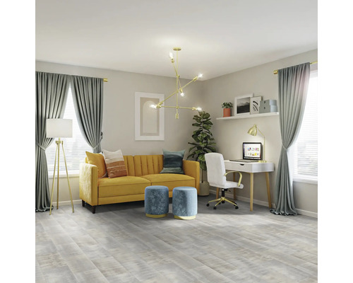 Primetex PVC vloertegel, antraciet, 200 cm breed (per meter verkocht)