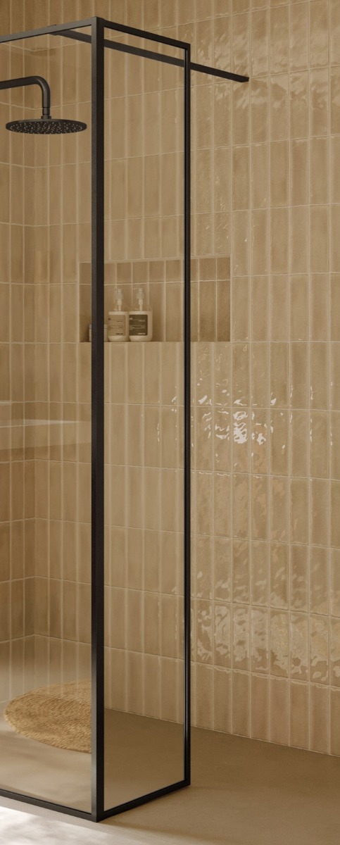 Riho Define glaspaneel 40x200cm ijzer verouderd mat