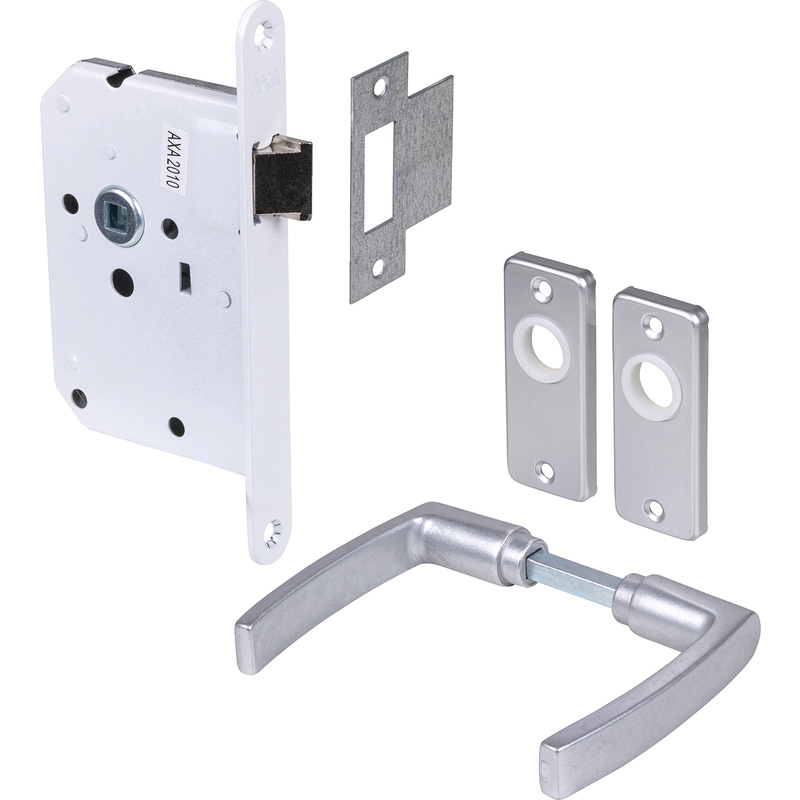 AXA loopslot met patent schild Aluminium