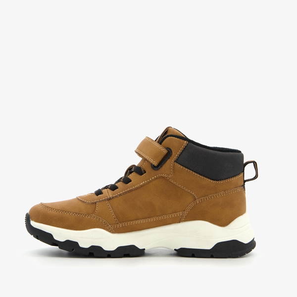 Blue Box hoge jongens sneakers bruin/zwart
