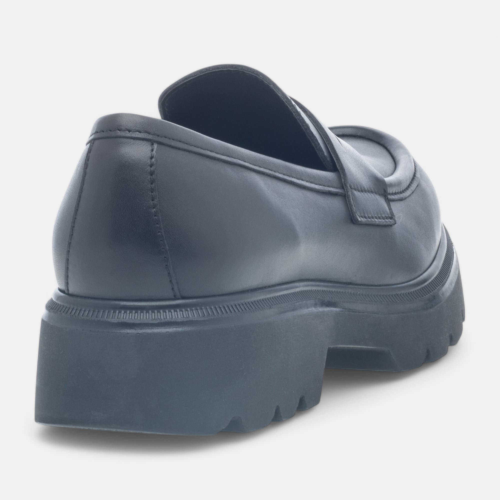 Mocassins Femme en cuir noir