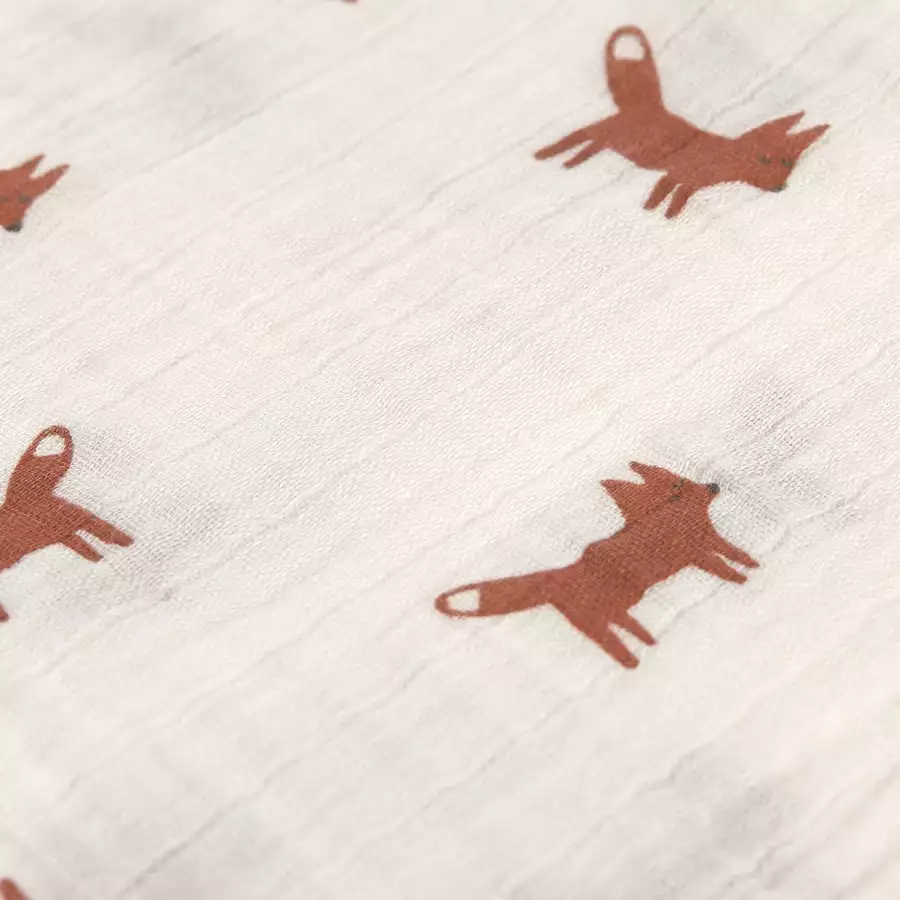 LÄSSIG Mulltücher M 3er Pack Little Forest Fox 60 x 60 cm