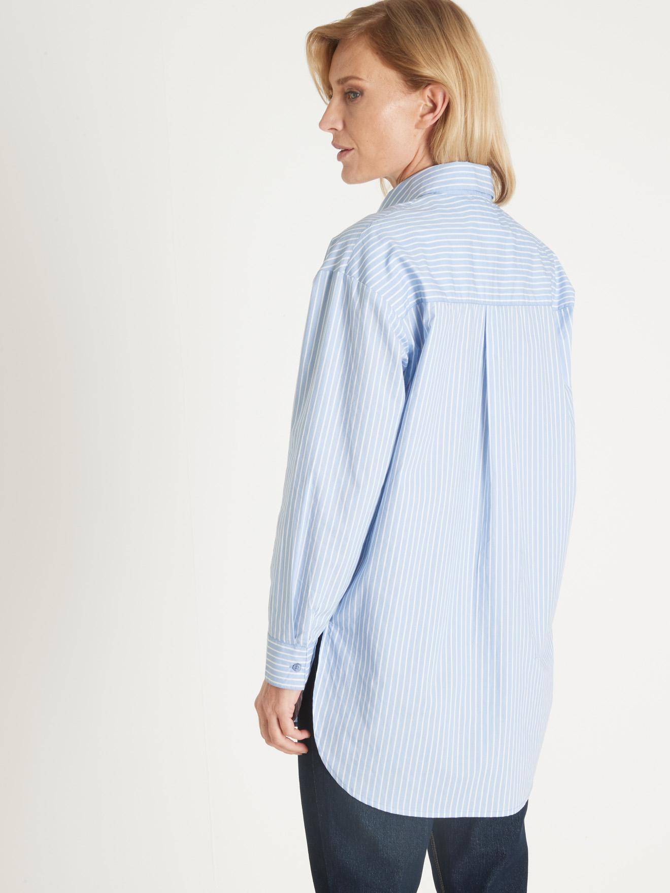 Chemisier long pur coton