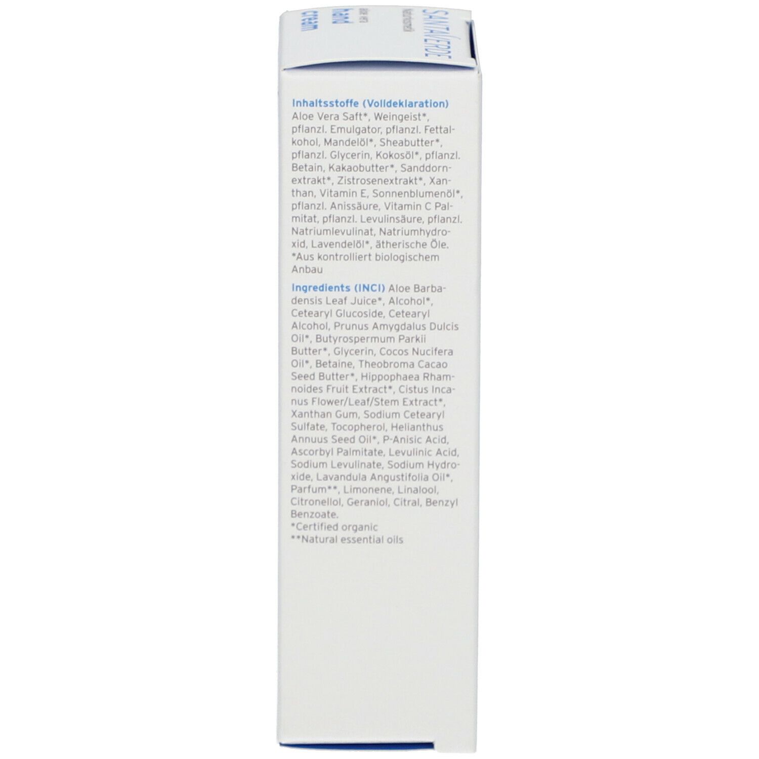SANTAVERDE Aloe Vera Handcreme