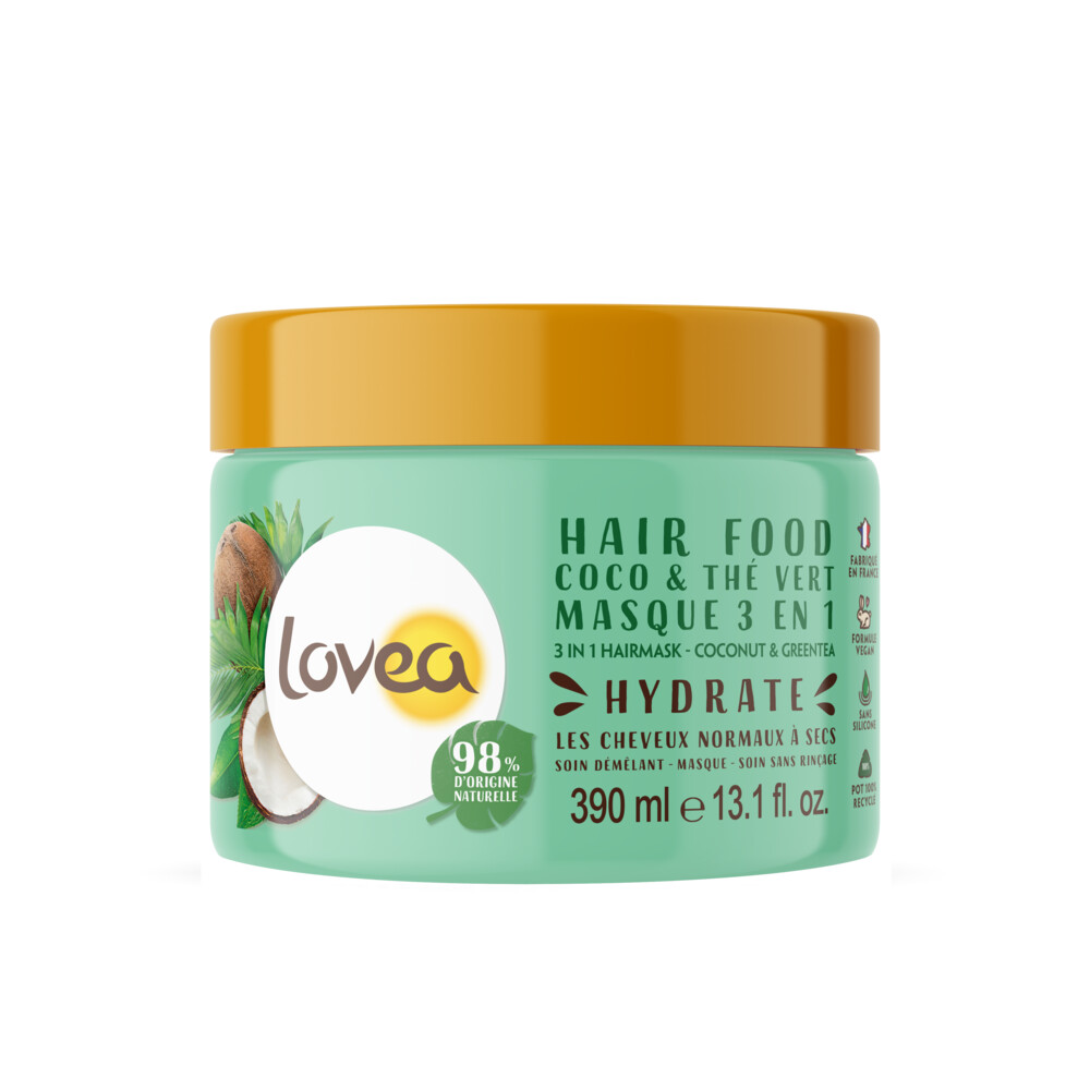 Lovea Kokos en Groene Thee 3-in-1 Haarmasker390 ml