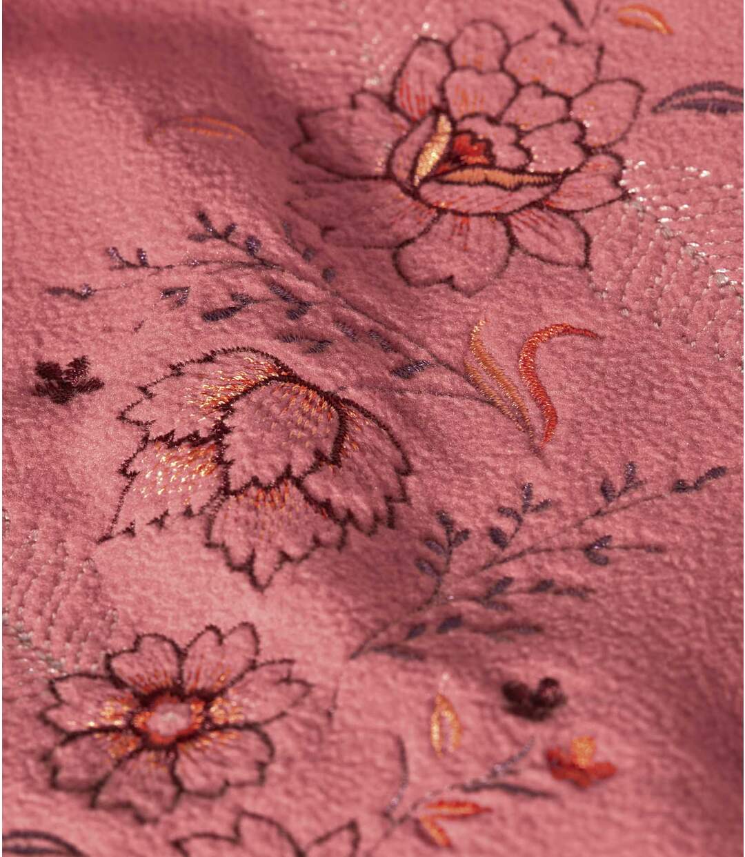 Veste Polaire Zippée Brodée Fleurs