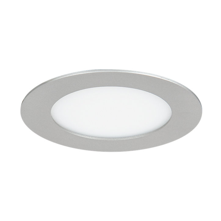 Spot encastrable Octave LED intégrée blanc neutre IP20 380lm 4,5W Ø12xH.2,4cm argent GoodHome