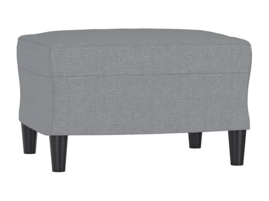 Repose-pied Gris clair 60x50x41 cm Tissu