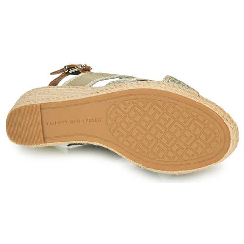 Tommy Hilfiger - Tommy Webbing High Wedge Sandal Kaki