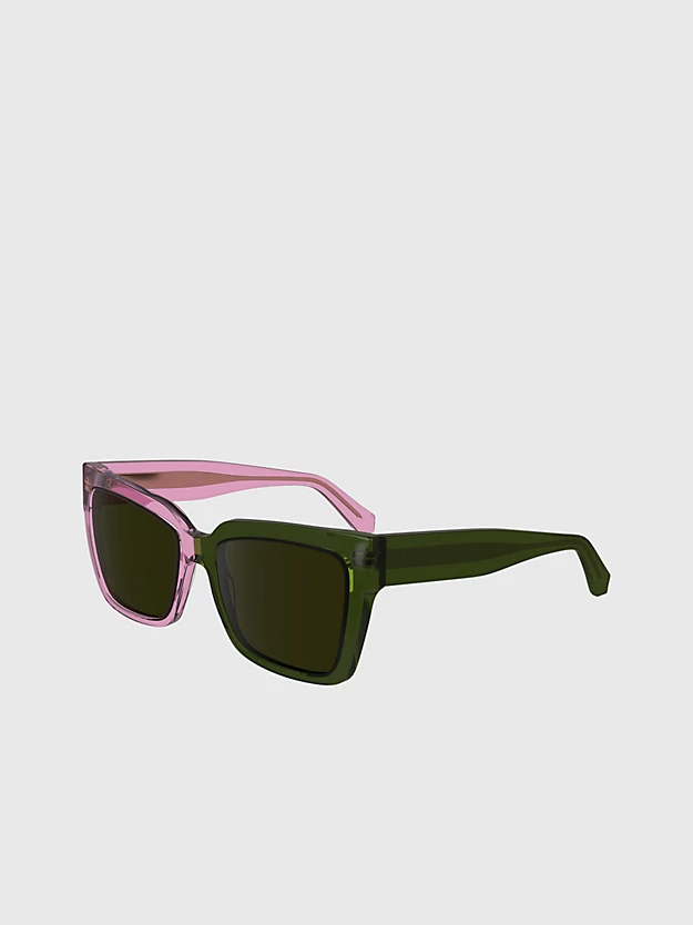 Óculos de Sol Retangulares Modificados CKJ24606S