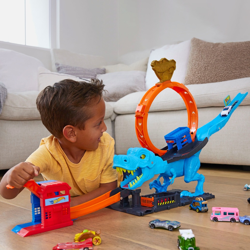 Hot Wheels City T-Rex Chomp Down Spielset